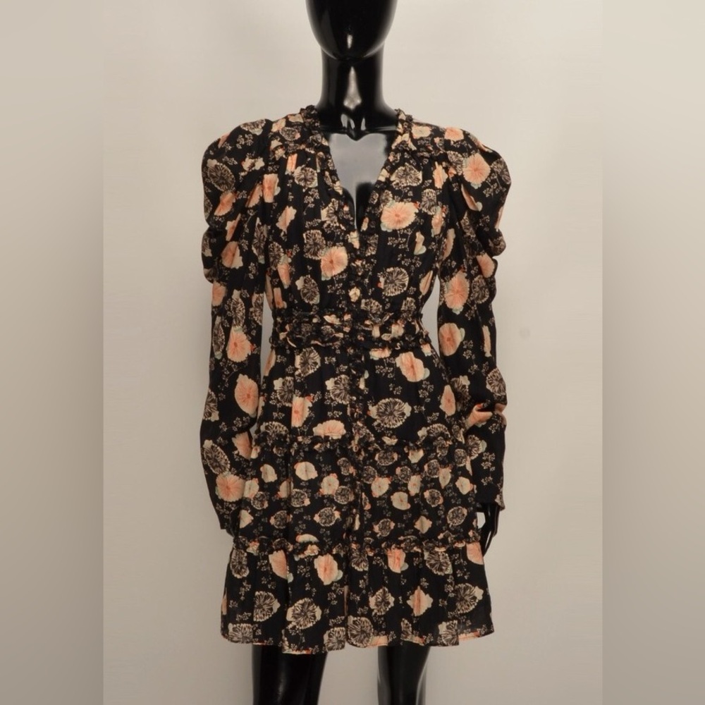 Ulla Johnson Winsor Dress in Noir Floral - Picture 5 of 7